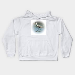 Grey heron Kids Hoodie